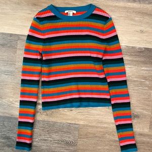 Colorful striped sweater from Forever 21